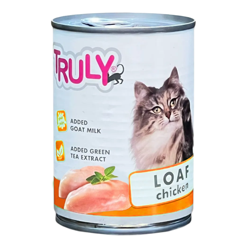 کنسرو گربه ترولی Truly با طعم مرغ وزن 375گرم