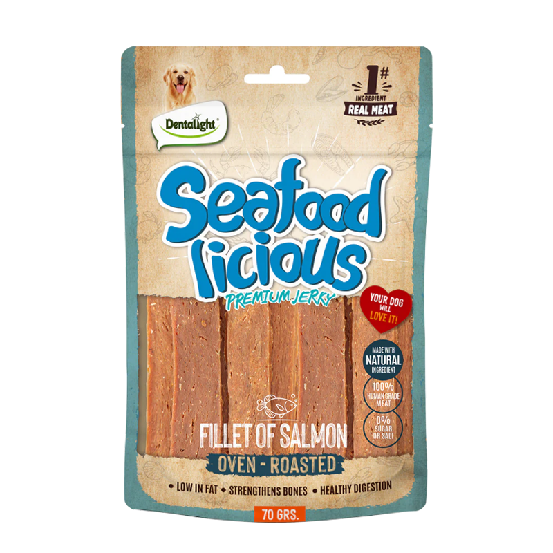 تشویقی سگ دنتالایت Denta light مدل فیله سالمون